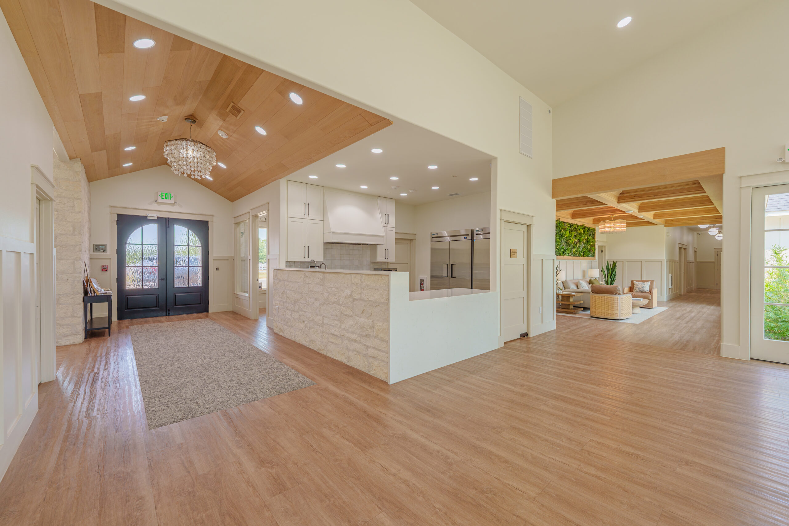Open Kitchen facing garden room